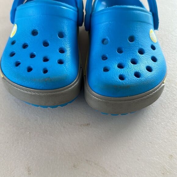 Crocs Blue Sandals Sz 4/5 - Picture 7 of 8